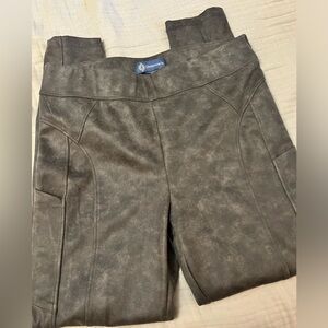 Democracy suede grey glider pant
